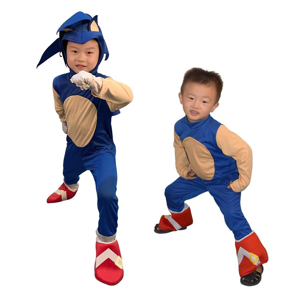 할로윈 소닉 의상 세트 코스프레 코스튬 파티복 - 상세 이미지 2