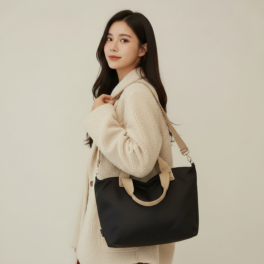 은파파 기저귀가방 스몰 공간분리 숄더백 토트백 아기기저귀가방 육아 출산선물 국내제작 - 상세 이미지 2