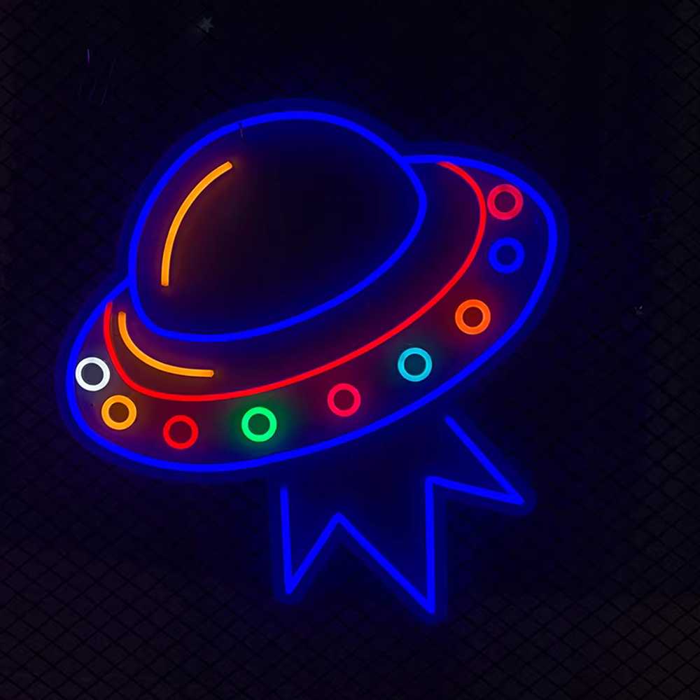 우주인 네온사인 바 파티조명 분위기연출 야간 클럽 A 80x63cm 이미지 7
