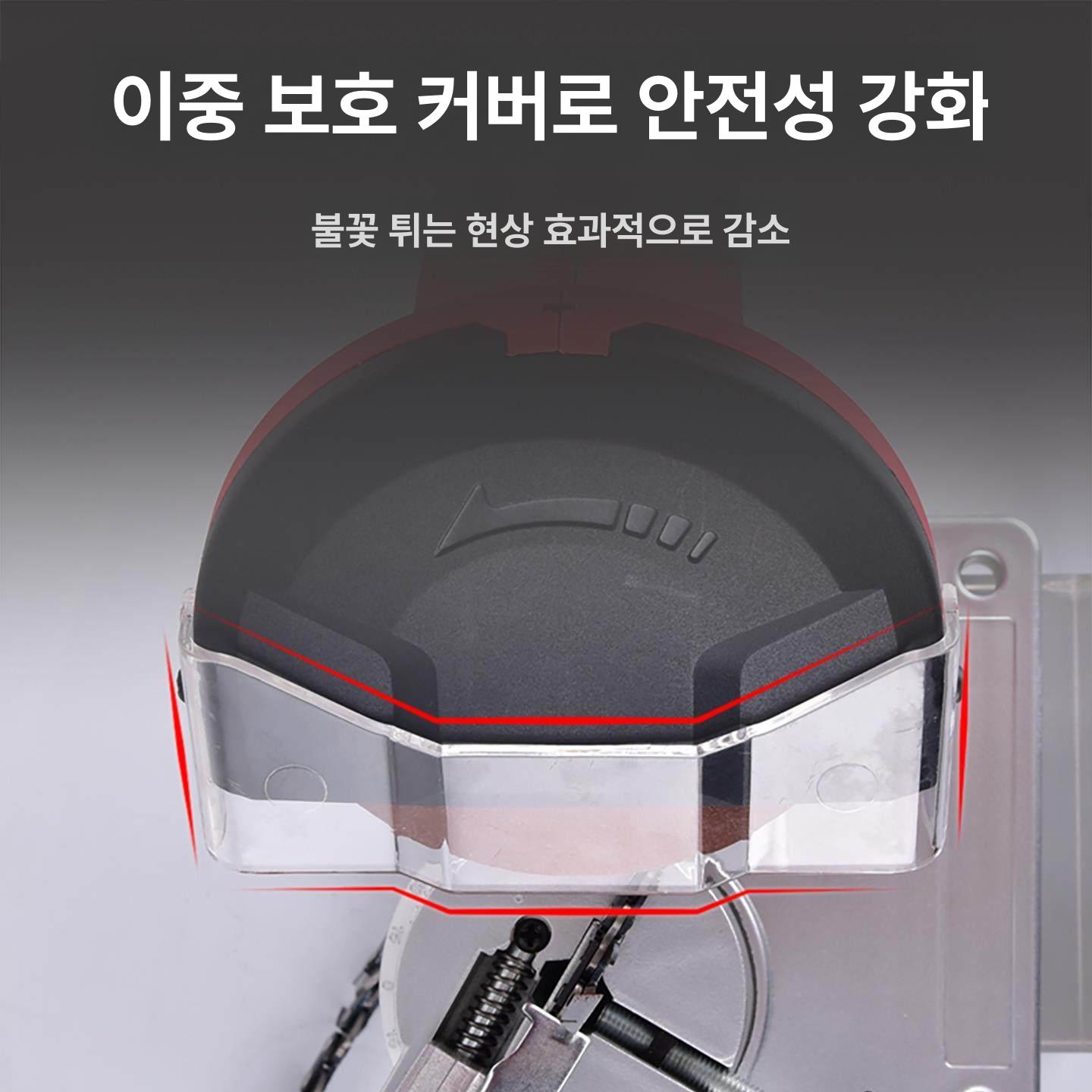 톱날 연마기 전기톱용 샤프너 기계톱 그라인더 탁상용 연마 디스크 1개 추가 - 상세 이미지 3