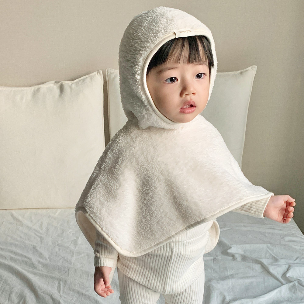 마롤로뜨 아기망토 후드 극세사블랭킷 담요 겨울 아기띠워머