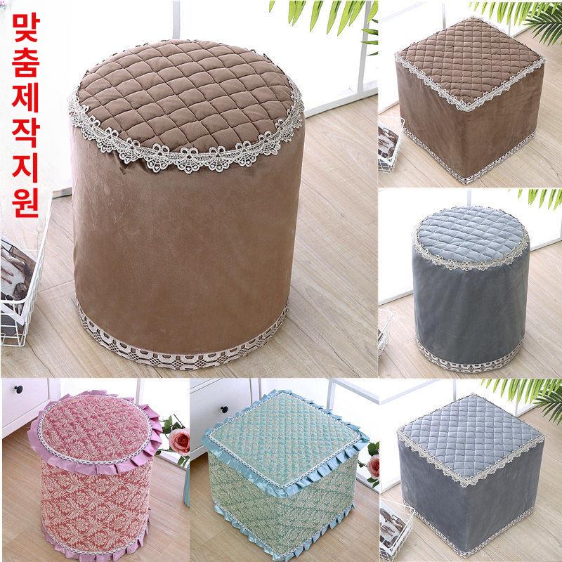 원형 스툴 커버 의자 탄성 다이닝 사무실 식당 체어 커버 - 상세 이미지 3