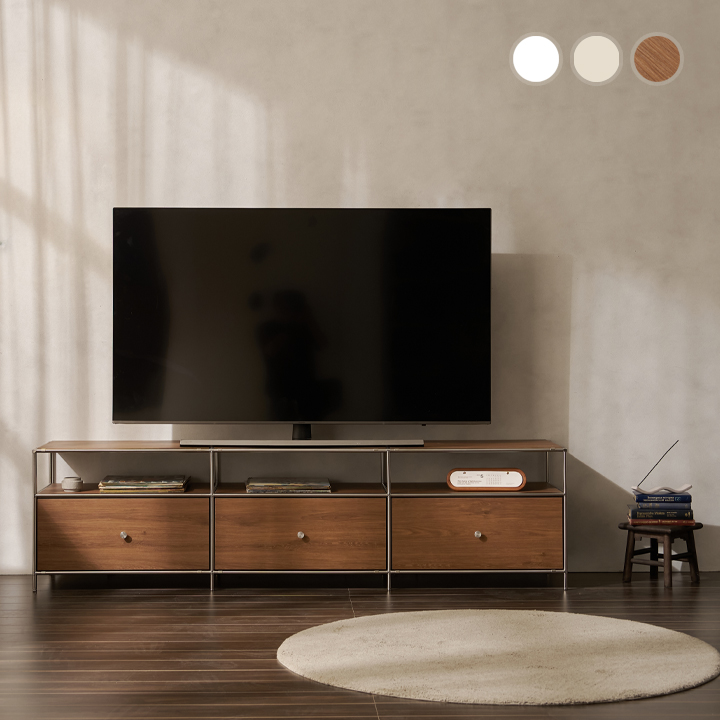 헤이몰리 헤이즈 미드센츄리 모듈 2단 1980 선반장 거실장