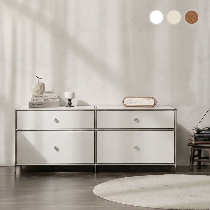 헤이몰리 헤이즈 미드센츄리 모듈 2단 1325 서랍장 거실장