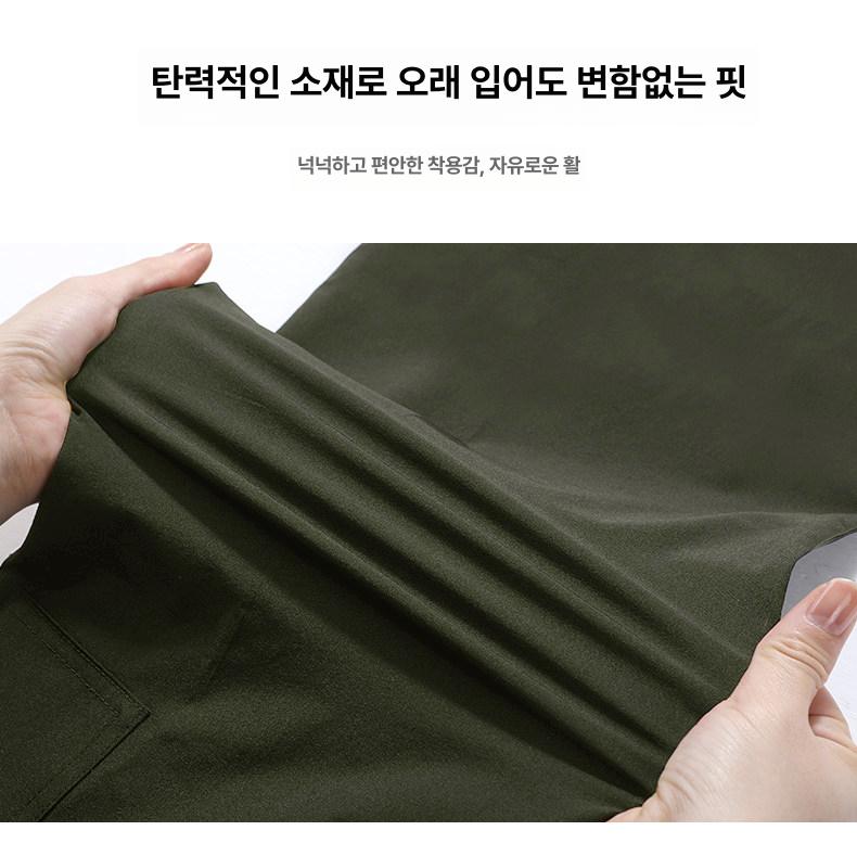 남성 방한 작업복 카고 팬츠 겨울 조거 바지 군복 스타일 - 상세 이미지 3