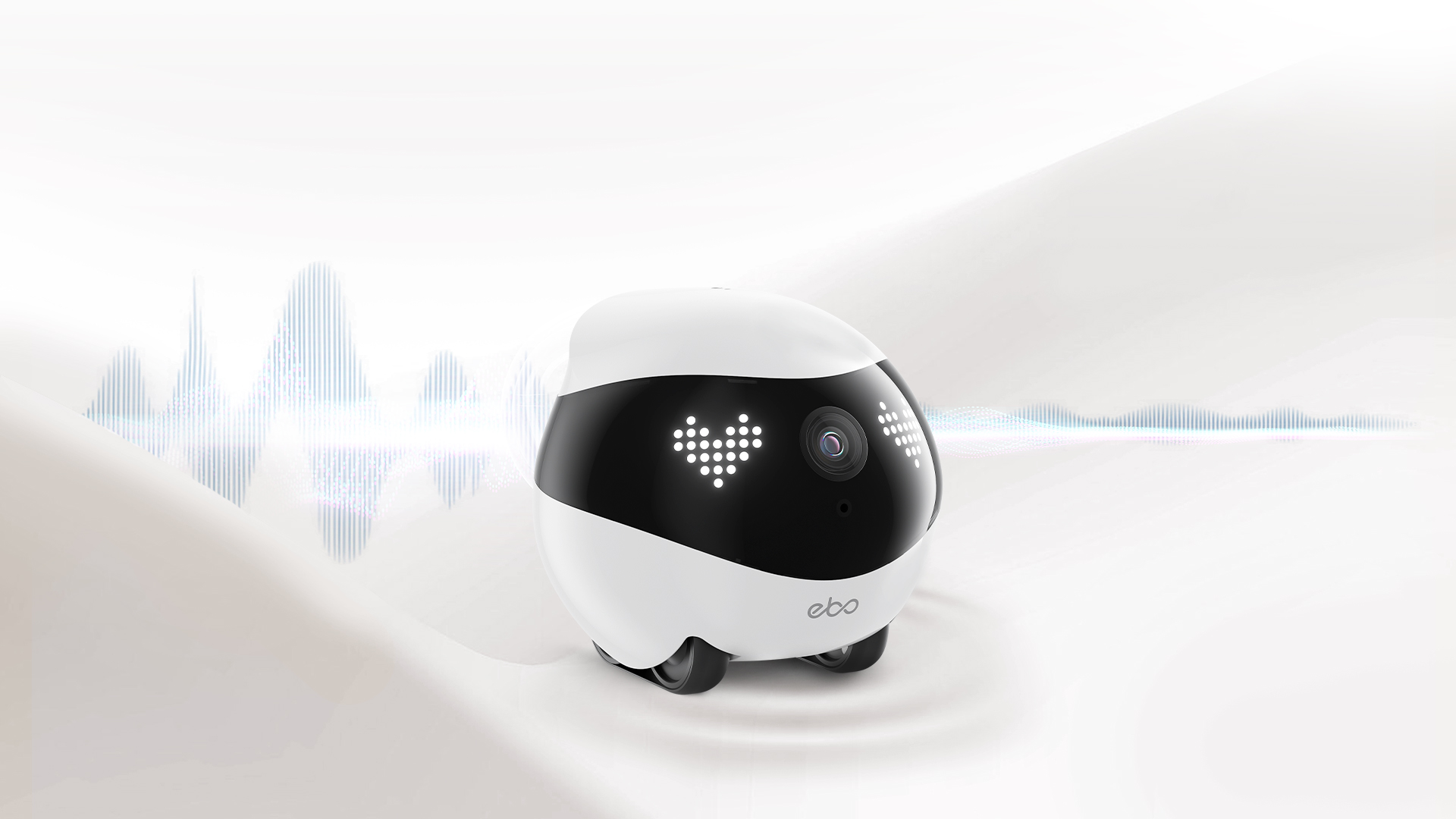 에나봇 EBO Air 2 움직이는 이동식 cctv 홈캠 강아지 고양이 반려견 원격 펫캠 - 상품 이미지