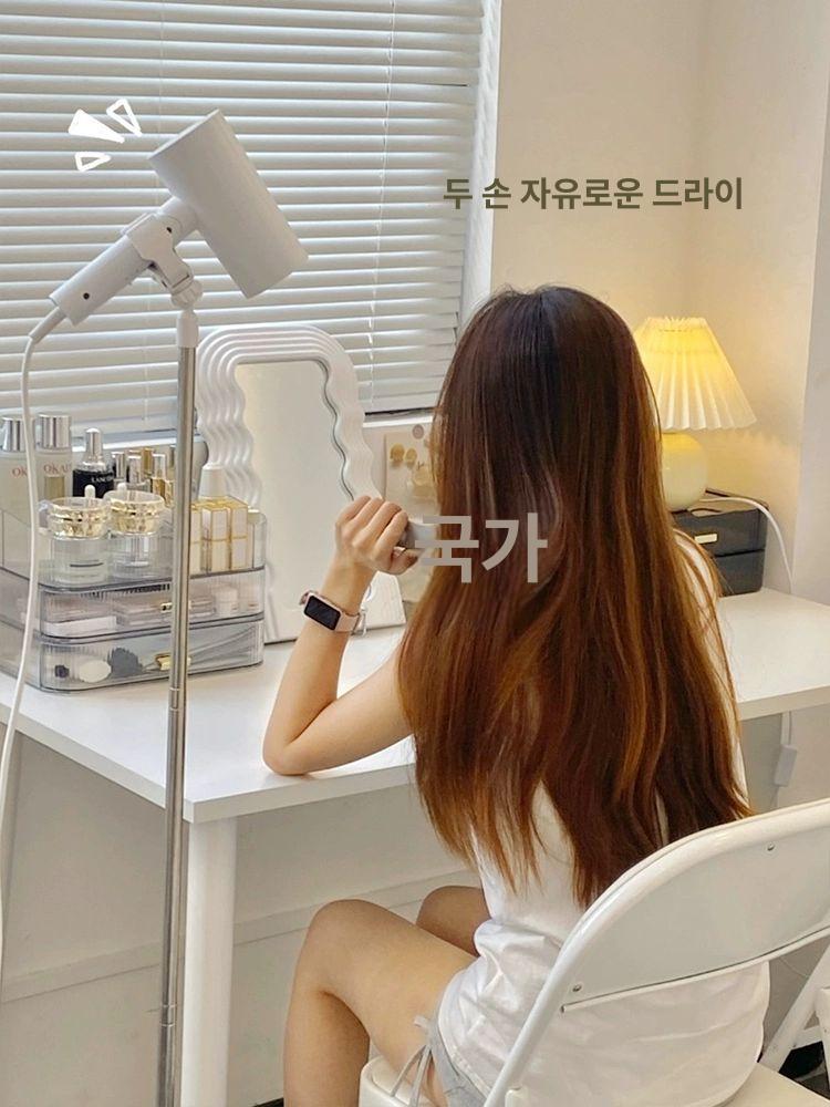 드라이기 거치대 흡착식 거치 헤어드라이어 전용 홀더 블랙 데스크탑 클립 - 상세 이미지 4