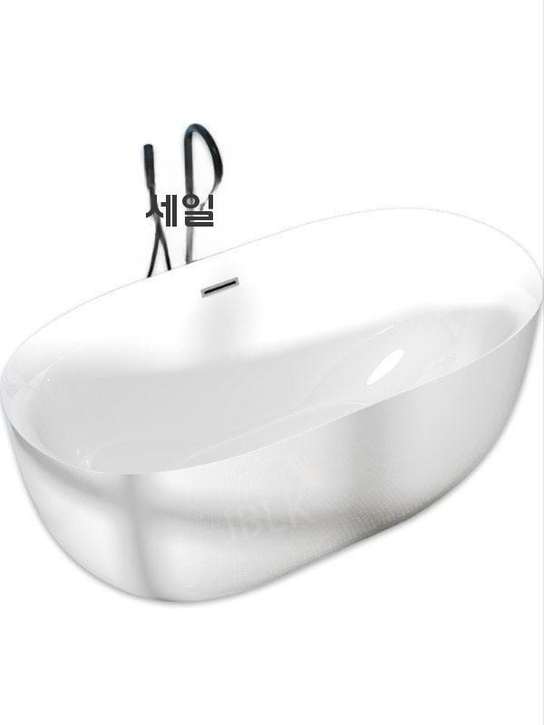 아르베인 아크릴욕조 가정용 1인용 반식욕기 간이 목욕 독립형 욕실 이동식 자쿠지 스파 이미지 6