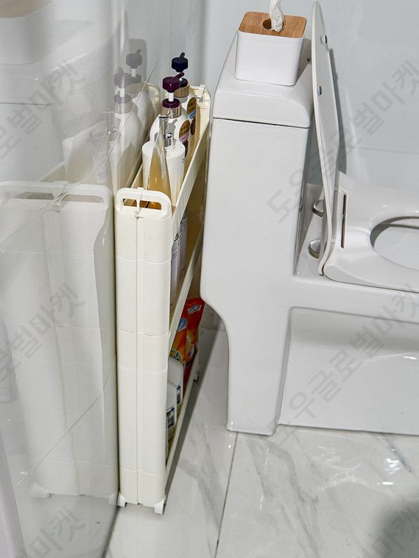 냉장고틈새 부엌수납장 슬라이딩 냉장고옆 9cm 키큰 - 상세 이미지 2