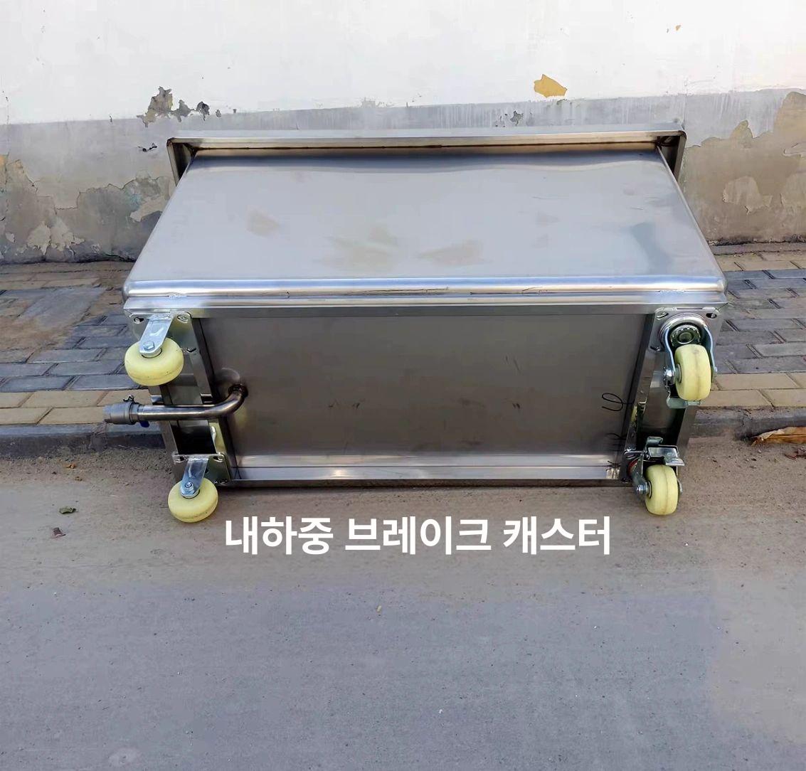 이동식 물탱크 차량용 대형 우수받이 급수통 야외 바퀴형 304스테인리스스틸120 x 60 x 40깊이 - 상세 이미지 4