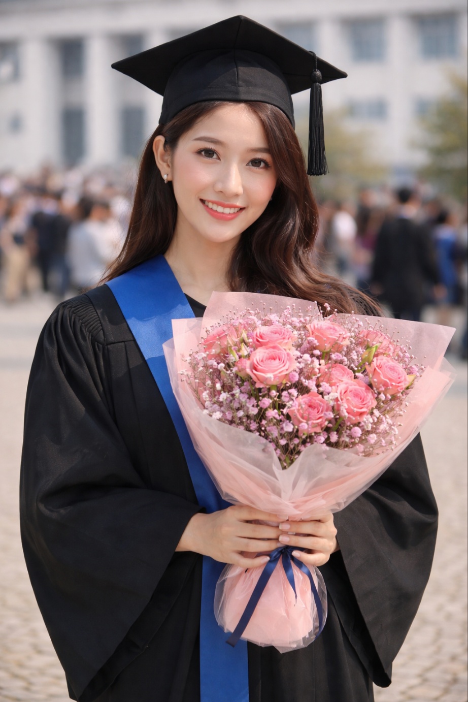 장미 생화 핑크안개 꽃다발 사랑고백 여자친구선물 결혼기념일 100일선물 발표회 하이피어나 - 상세 이미지 4
