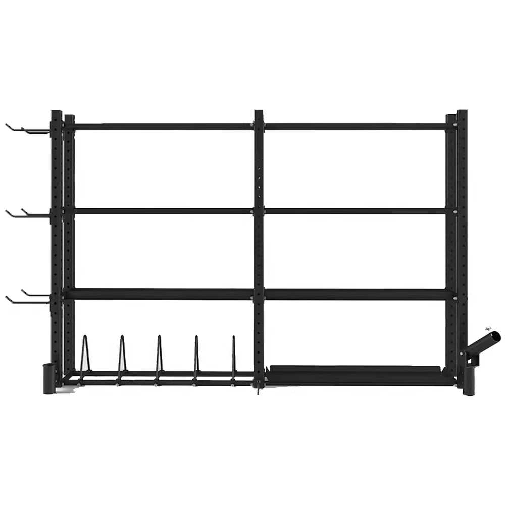아령 캐틀벨 덤벨 정리대 7kg 10kg 스포츠 랙 거치대 1110x320x1000mm 3단 블랙 메쉬 - 상세 이미지 3
