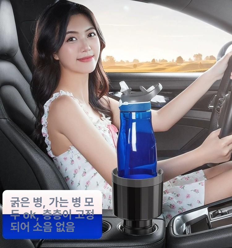 차량용 컵홀더 승용차 뒷좌석 확장 접이식 뒷자리 컵받침 대구경 컵홀더 - 상세 이미지 3