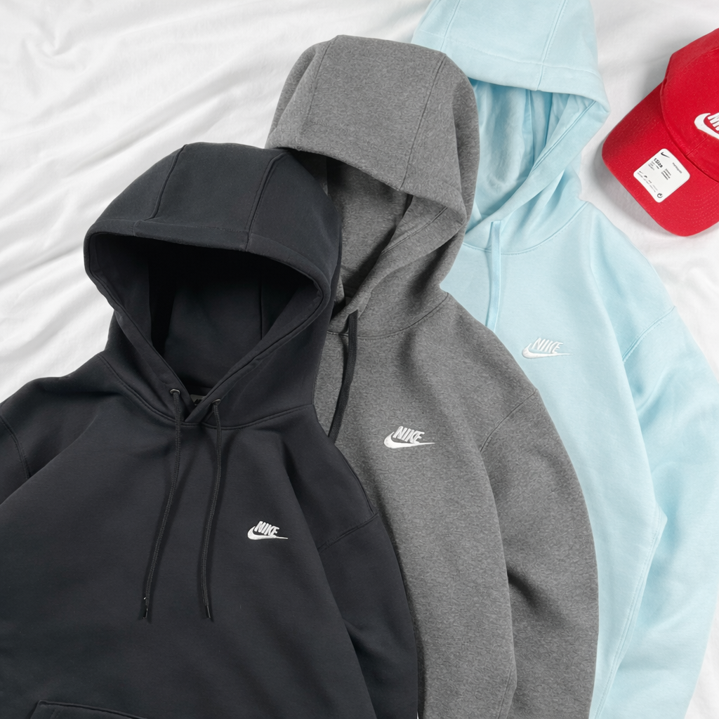 나이키 후드티 클럽 스우시 플리스 기모 후드 티셔츠 제품 이미지