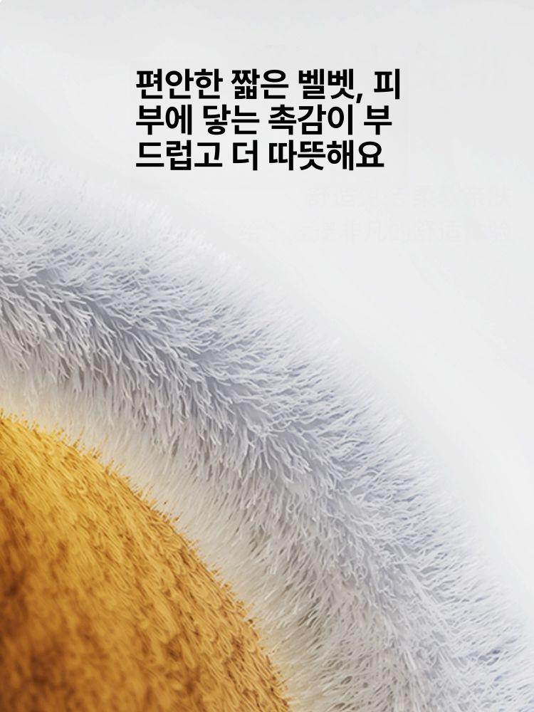 고양이 동굴집 온열 난방 겨울용 고양이집 보온 전기장판 피부 친화적 작은 토끼털 2.0l 두꺼움 M 42 x 28x28cm - 상세 이미지 4