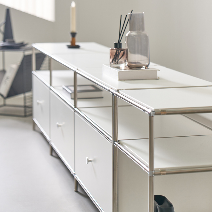 헤이몰리 헤이즈 미드센츄리 모듈 2단 1980 선반장 거실장+2단 400 협탁