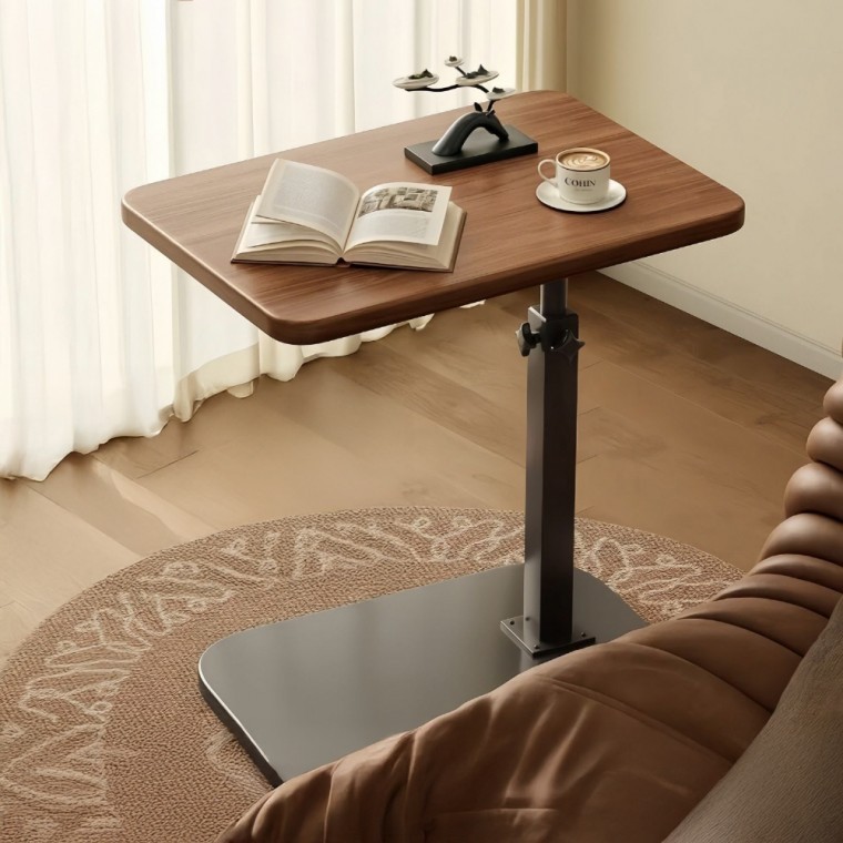 360도 회전형 이동식 승강 테이블/미니 높이 조절 테이블/쇼파 테이블/침대 테이블/이동식 책상/