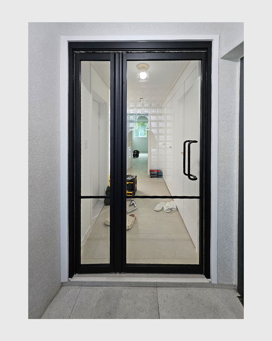 180도 스윙도어 현관 아파트 외도어 싱글 초슬림 중문 (우드제품)