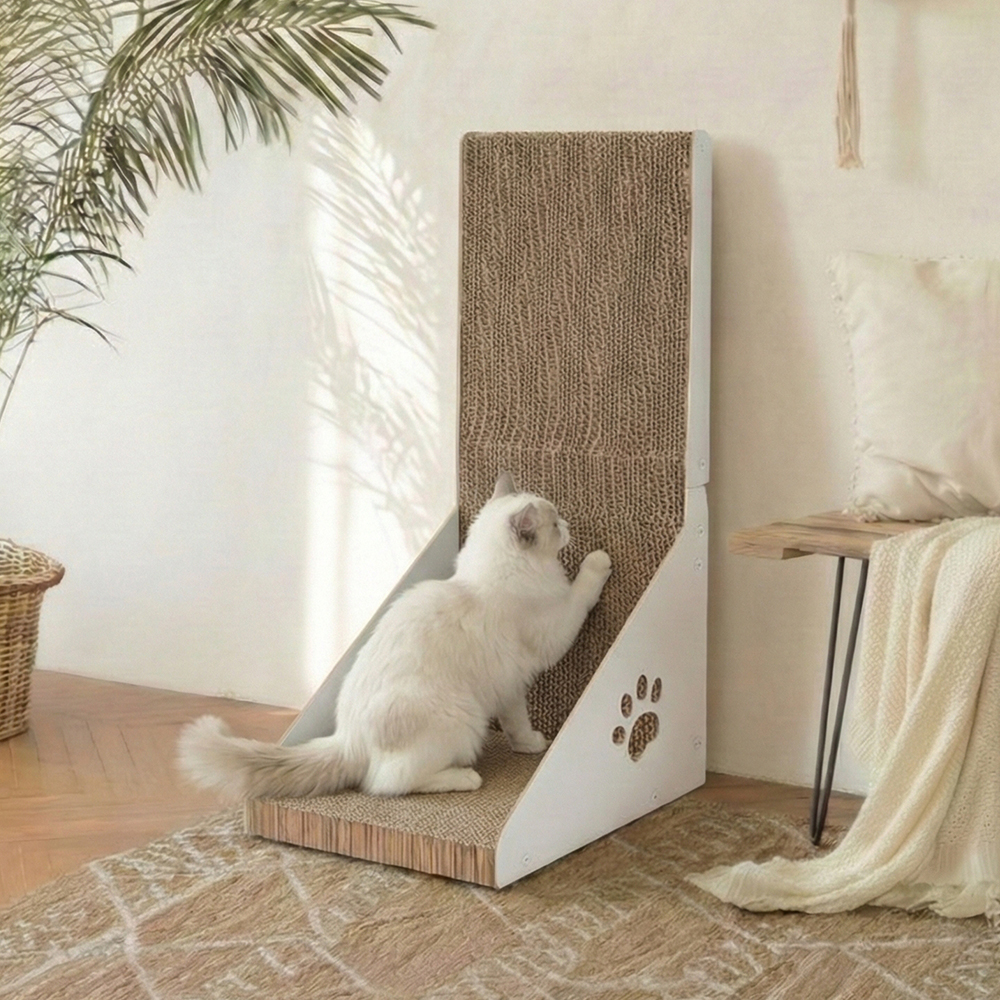 레토 원목 고양이 수직 스크래쳐 대형 90cm 이미지 2