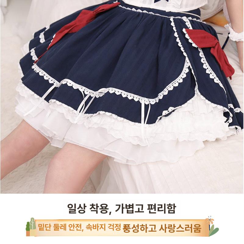 풍성한 패티코트 스커트 볼륨업 화이트 블랙 이너 속치마 - 상세 이미지 4