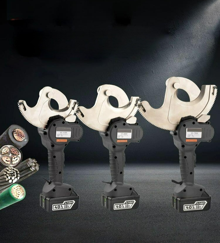 전선 절단기 케이블 커터 유압 피복 스트리퍼 라쳇 철사 EC-50M 1 x 400 5cm 구리 - 상품 이미지