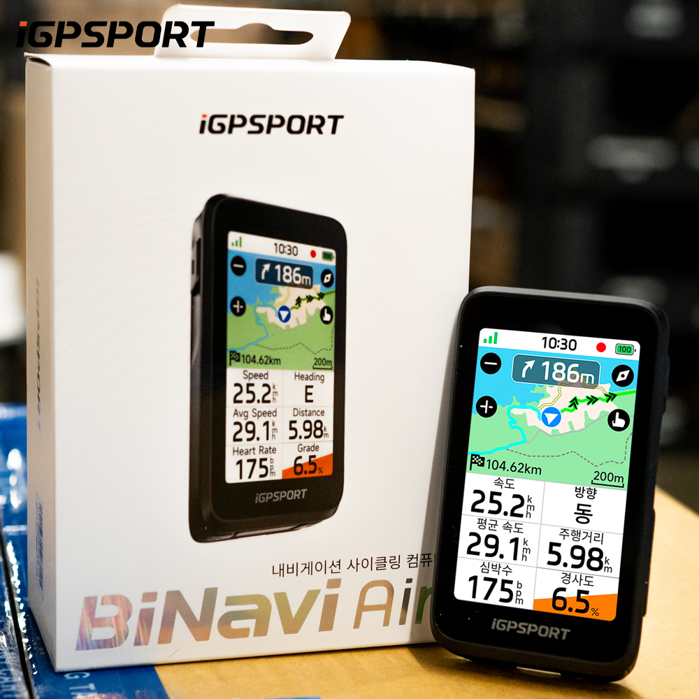 iGPSPORT 바이내비 에어 자전거 속도계 네비게이션 Binavi