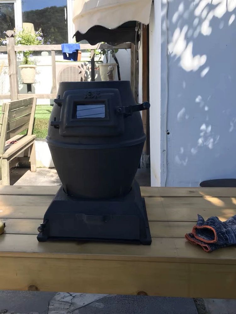 주물 드럼통 화롯대 화덕 화로 무쇠 옛날 가마솥 난로