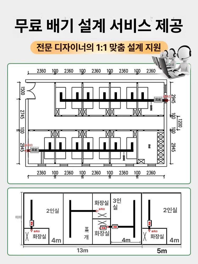 암후드 집진기 천장 배기장치 연기 환기 흡입 연구실 작업장 - 상세 이미지 4