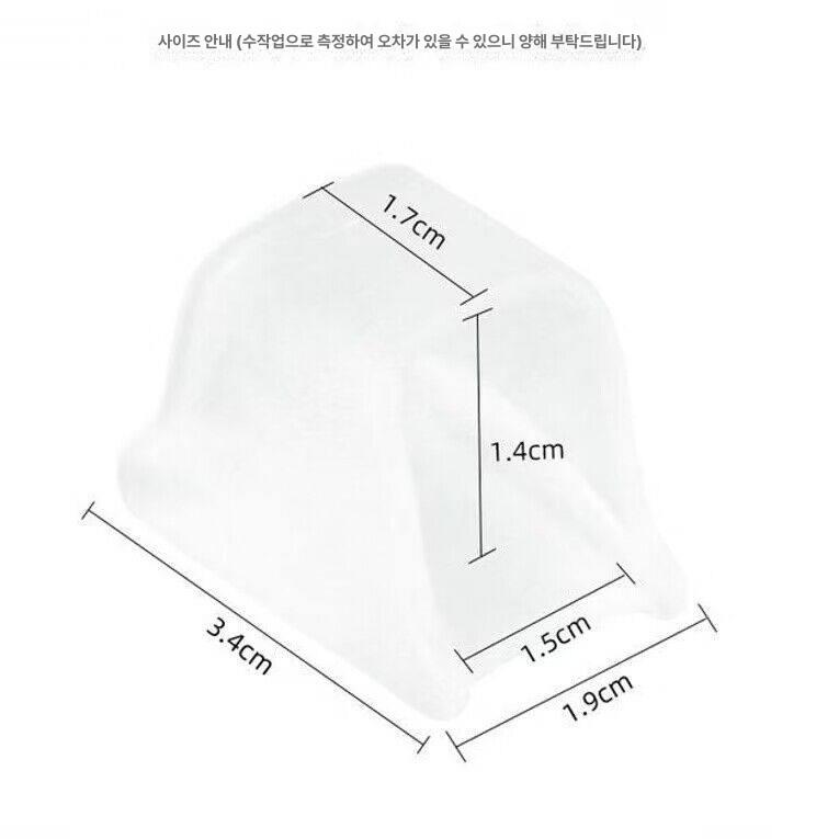 발가락 분리기 캡 교정기 발까락 끼우개 벌리개 링 캡형 1개입 꼬리발가락교정기 - 상세 이미지 5