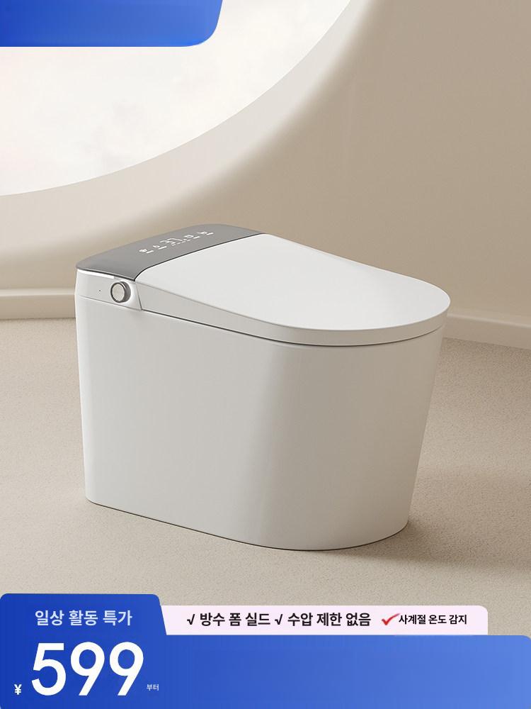 탱크리스 스마트 양변기 호텔용 치마형 일체형 변기 58cm - 상품 이미지