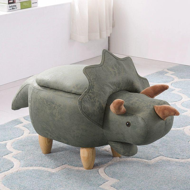 동물 수납 베드벤치 스토리지 벤치 놀이방 수납함 대형 그래스그린드래곤 48cm - 상세 이미지 2