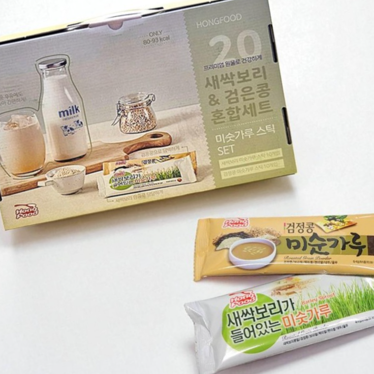 새싹보리 검은콩 미숫가루 20p 추석 명절 선물세트 - 상품 이미지