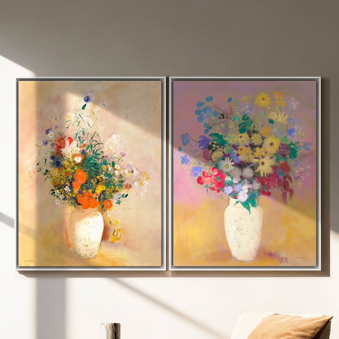 위아트 풍수 그림 인테리어 명화 그림 액자 정원 시리즈 원목 띄움 오크 액자 30호 이미지 8