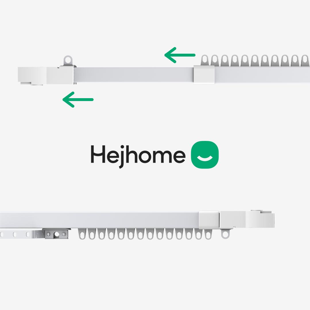 헤이홈 스마트 IoT 자동 전동 커튼 레일 이지핏 Pro 180~300cm 양쪽열림
