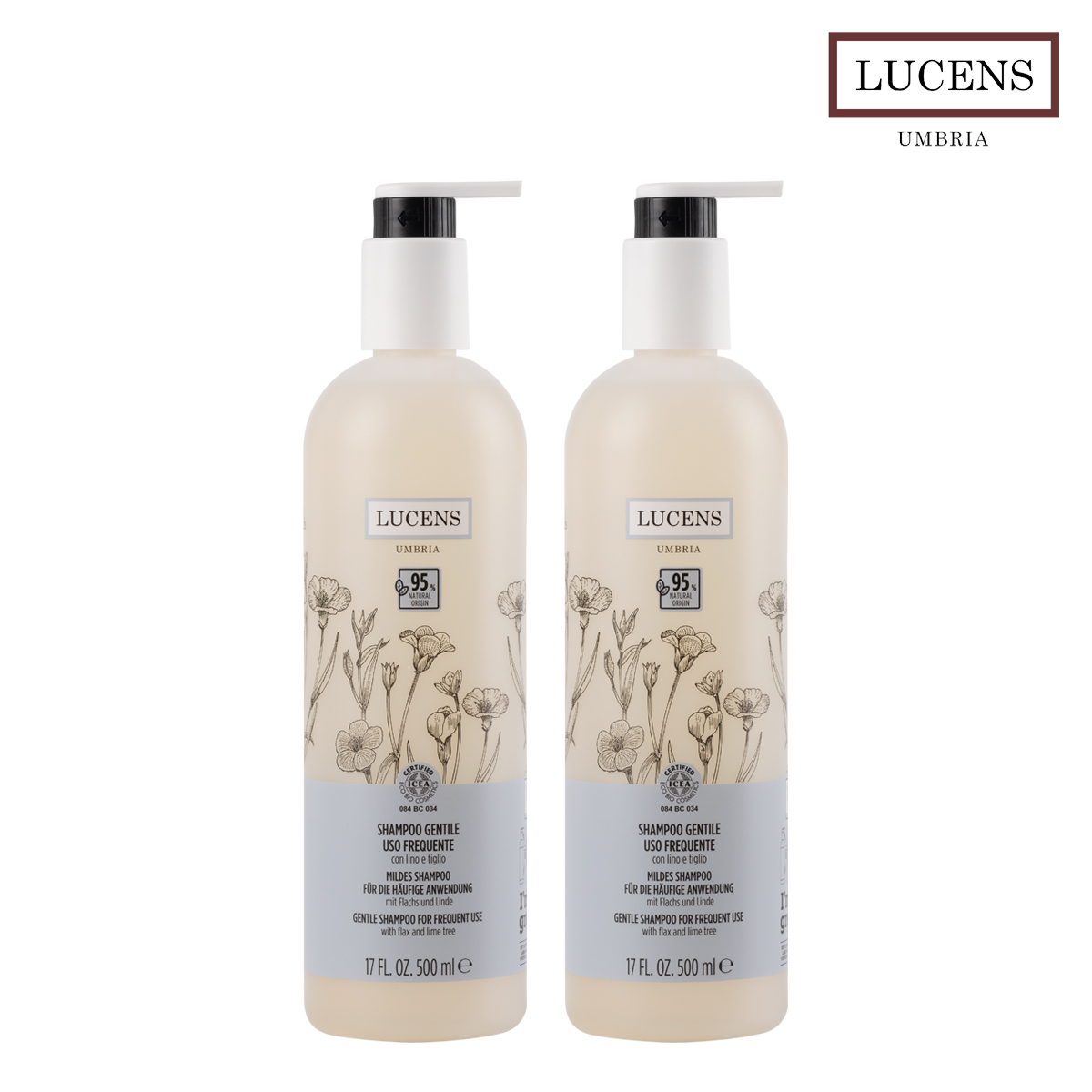 민감두피 샴푸 이태리 루센스 젠틸레데일리 천연 유기농 비건 샴푸 1000ml, 1개 - 상품 이미지