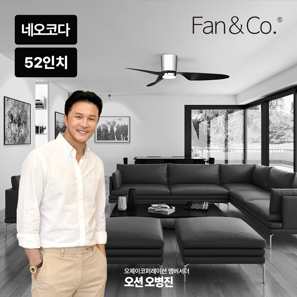 팬앤코 팬엔코 네오코다 52 한국형 실링팬 17cm bldc 낮은천장 아파트 씰링펜