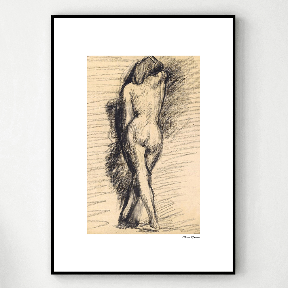 앙리마티스 인테리어 그림 액자 포스터 명화 Emale Nude from Behind - 상세 이미지 3