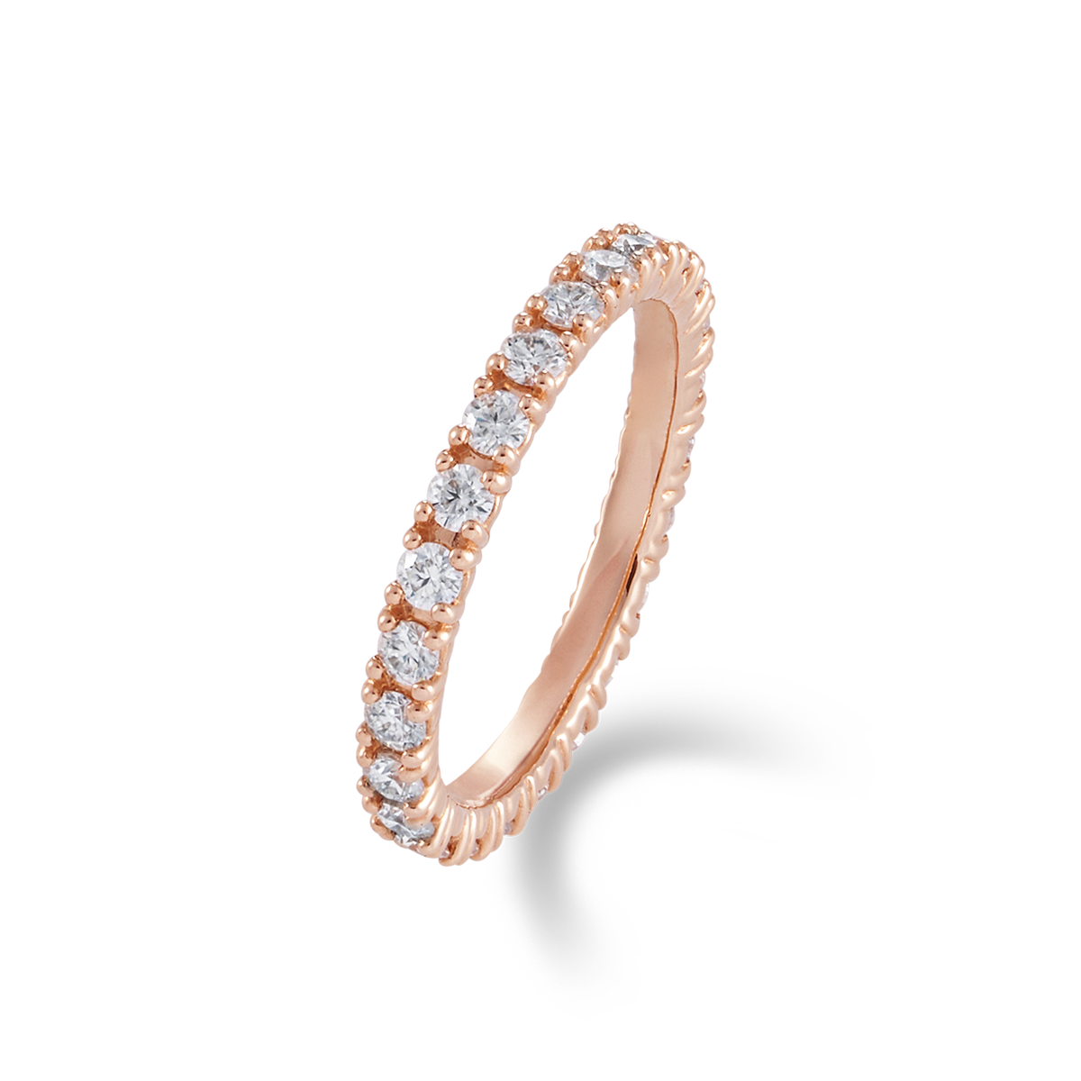 [파플] 2mm 클래식 이터니티 랩다이아 반지 14K 18K - 상품 이미지