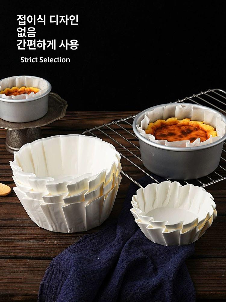 원형 바스크 치즈케이크 티라미수 용기 디저트 과일 케이스 컵 - 상세 이미지 2