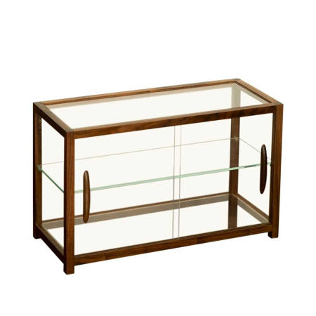 [해외]유리쇼케이스 빵 캐비닛 우드쇼케이스 디저트진열장 쿠키 카페 3. 1단 FAS 블랙 월넛