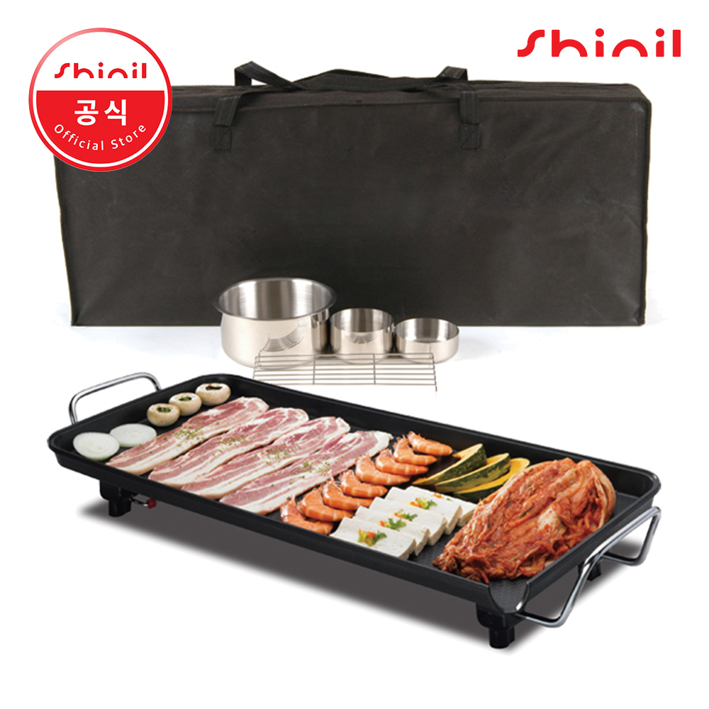신일 전기그릴 와이드 대형 그릴팬 후라이팬 고기불판 고기굽는기계