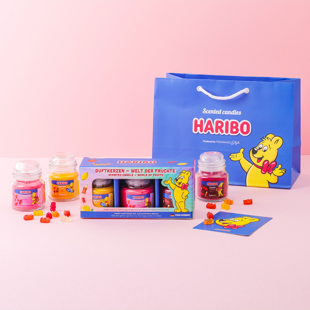 하리보캔들 선물세트 스몰자 3종 베스트향A +쇼핑백