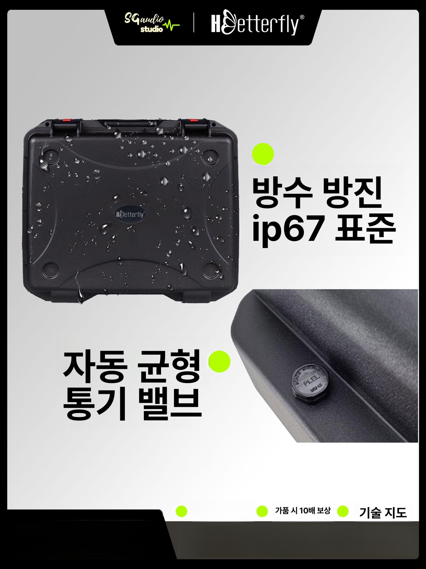 마이크 케이스 유선 무선 휴대용 보관함 방송 공연 장비 가방 - 상세 이미지 3