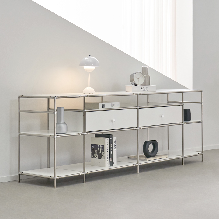 헤이몰리 헤이즈 미드센츄리 모듈 1760 선반장 거실장