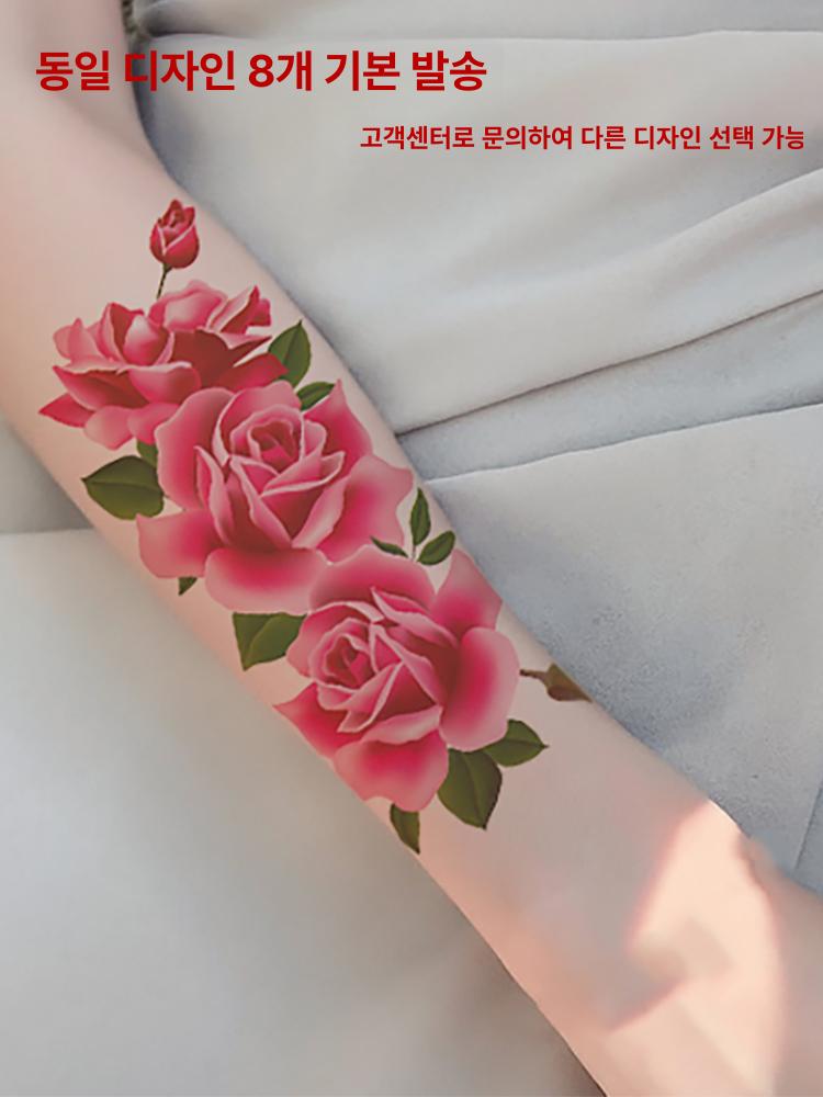 스티커 헤나 스타일 허벅지 문신 팔뚝 도안 플라워 방수 메인 이미지 스타일 - 상세 이미지 3