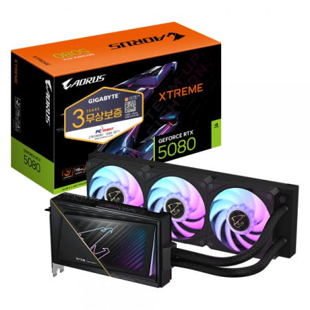 GIGABYTE GIGABYTE AORUS RTX 5080 XTREME 워터포스 D7 16GB