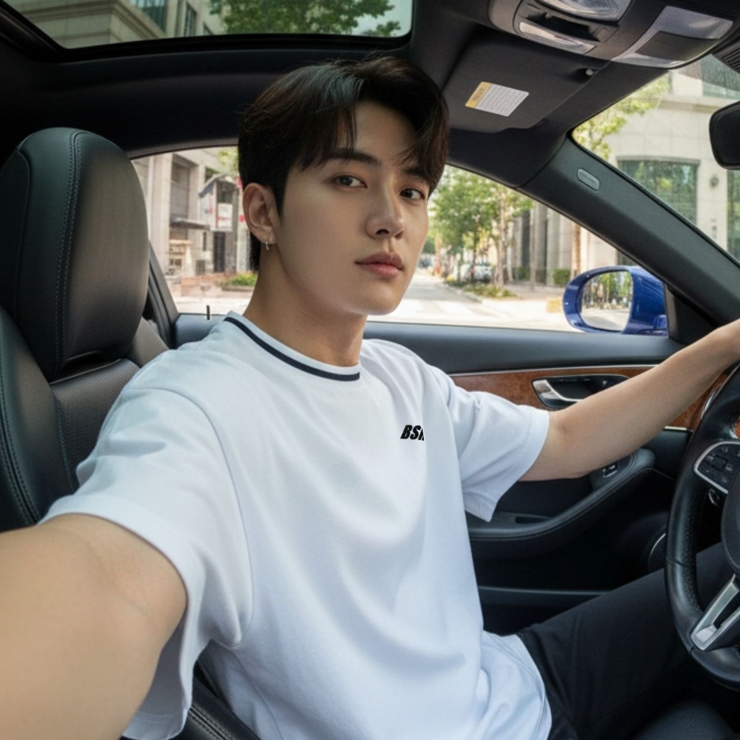 비스트모드 배색 요꼬 헬스 오버핏 반팔 티셔츠 짐웨어 BSMD 제품 이미지