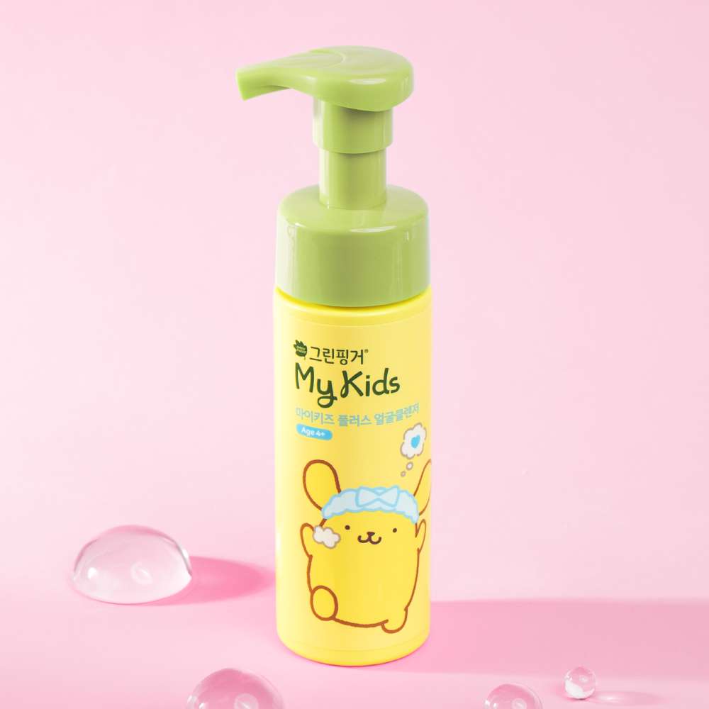 그린핑거 마이키즈 플러스 폼폼푸린 얼굴 클렌저 160ml / 키즈, 아기, 유아, 베이비, 어린이 폼, 폼클렌징, 세안제, 거품타입, 저자극, 페이셜, 순한, 눈시림, 버블 상품 이미지