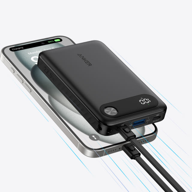 앤커 파워뱅크 10000mAh 22.5W 보조배터리 (C타입 케이블 일체형) A1257