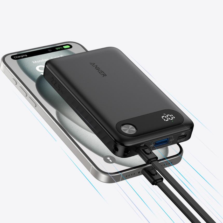 앤커 파워뱅크 10000mAh 22.5W 보조배터리 (C타입 케이블 일체형) A1257 사진 3